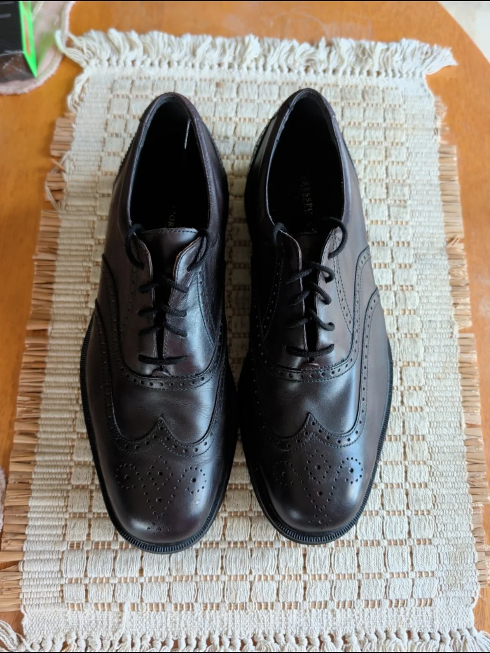 Rockport Dresports Brown Leather Wingtip Oxford Dress Shoes Mens' Sz 10